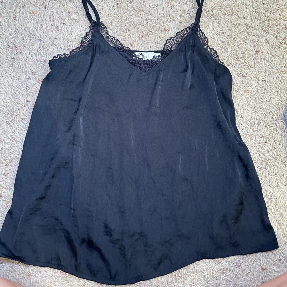 Hollister satin tank top